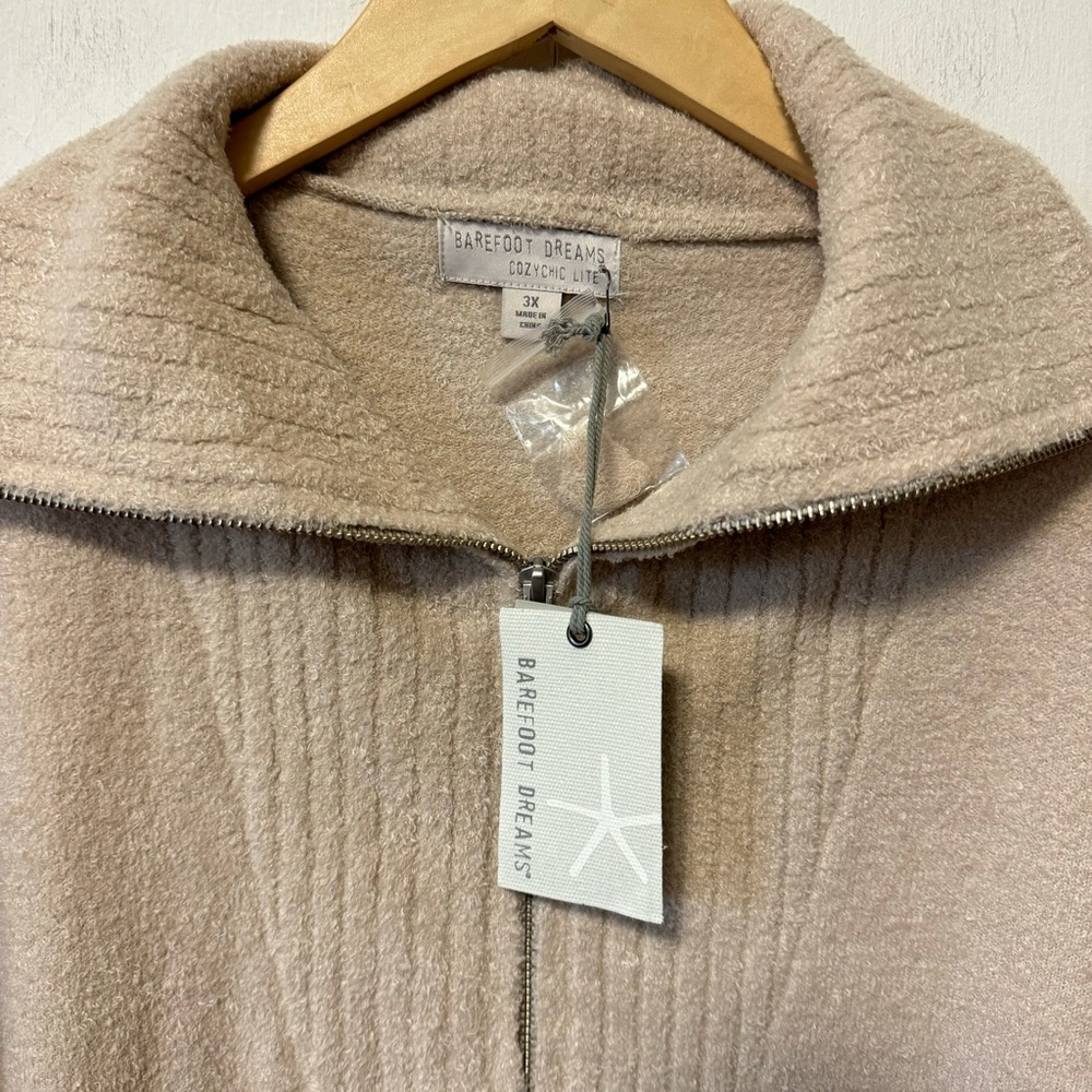Barefoot Dreams CozyChic Lite Tunic Womens 3X High Rib Half Zip Pullover NEW NWT - Picture 4 of 8